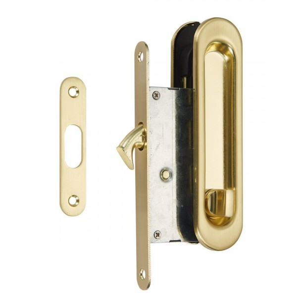 Набор для раздвижных дверей с фиксатором Vantage SDL-05 Матовое золото