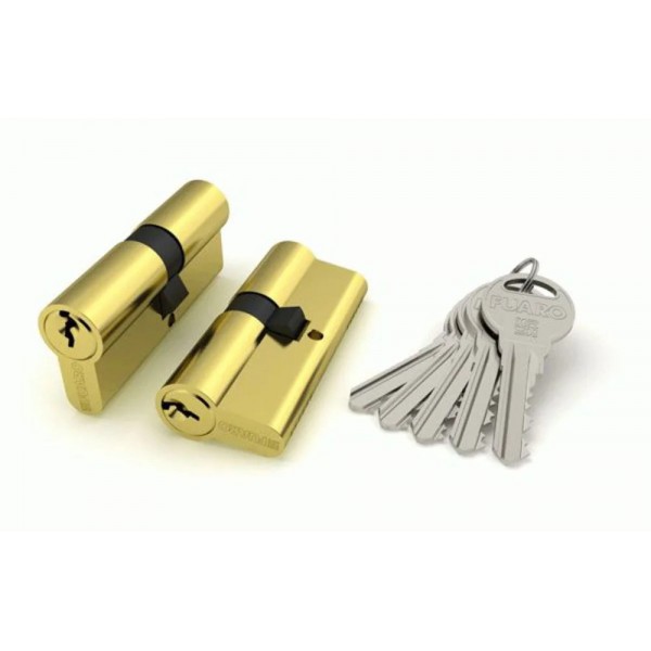 Цилиндр ключ-ключ Fuaro R300-60 (25+10+25) Золото